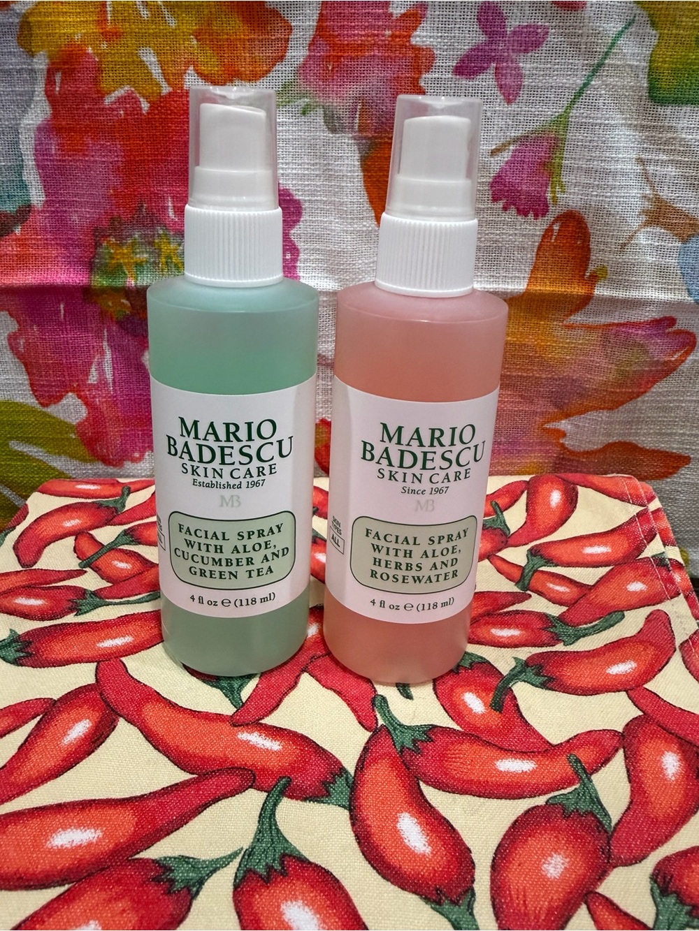 Mario Badescu Facial Spray Duo - Green Tea and Rosewater